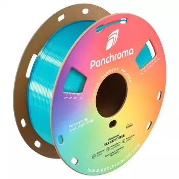 Polymaker Panchroma PLA Silk 3D Printer Filament, 1.75 mm, 1 kg, Light Blue