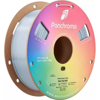 POLMASK Polymaker Panchroma PLA Silk Silver 1.75 mm 1 kg 3D Printer Filament
