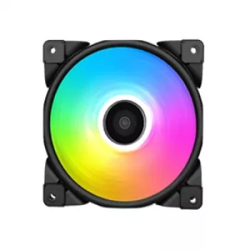 PCCOOLER 120mm Halo FRGB Case Fan - 1000-2000 RPM - 29.1 dBA - 68 CFM