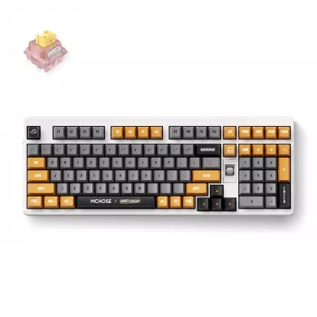 MCHOSE HW-UT98-4 Tri-Mode Mechanical Keyboard 98-Key Hot-Swappable RGB Gasket Mount PBT Cherry Profile 4000mAh