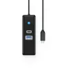 ORICO PW3UR25-C3 3-Port USB-C Hub with 2.5G Ethernet, 1x USB-A 3.0, 1x USB-C 3.0, 1m Cable, Black