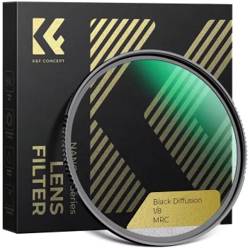 K&F Concept Black Diffusion 1/8 Filter 82mm HD Nano Coating