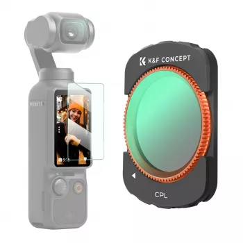 K&F Concept Circular Polarizer CPL HD MRC 12-Layer Filter for DJI Osmo Pocket 3 (KF01.2532)