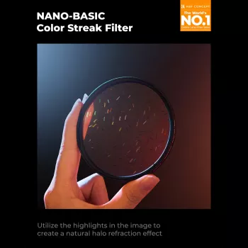 K&F Nano-B MRC 55mm Starlight Glare Rainbow Flare Filter