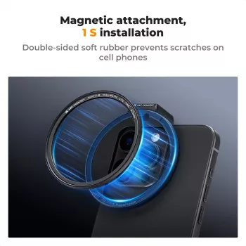 K&F Concept 67mm Circular Polarizer CPL HMC Filter for Smartphone
