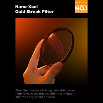 K&F Nano-X MRC Gold Streak Anamorphic Flare Filter 49mm