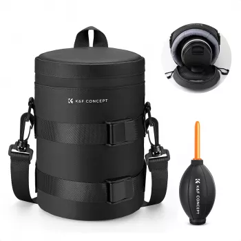 K&F Concept Waterproof Lens Pouch 15x11cm M with Air Blower