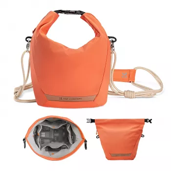 K&F Concept Crossbody Sling Bag 5L Orange for Camera Phone