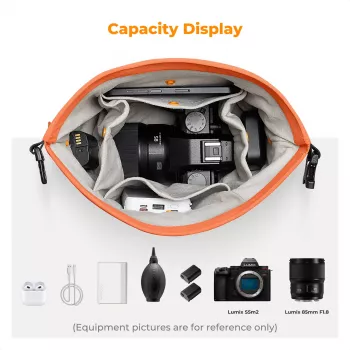 K&F Concept Crossbody Sling Bag 5L Orange for Camera Phone