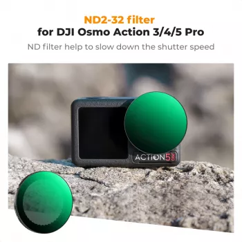 K&F Concept Nano-X Series Variable ND Filter ND2-ND32 for DJI Osmo Action 3/4/5 Pro