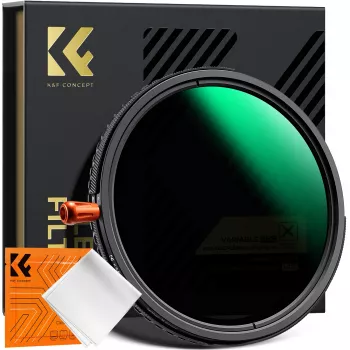K&F Concept 67mm 3-in-1 Hybrid Filter Fader ND2-32 + CPL + Black Diffusion 1/4
