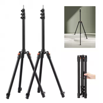 K&F Concept KF34.038S1 2-Pack 200cm Aluminum Light Stands