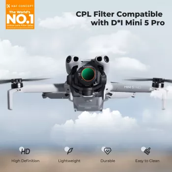 K&F Concept Circular Polarizer CPL Filter for DJI Mini 5 Pro Drone (KF02.0002)