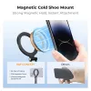 KF Magnetic MagSafe Phone Mount with 1/4 inch Thread and Cold Shoe - Black (KF31.196)