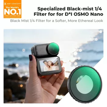 K&F Concept Nano-X Black Diffusion 1/4 Filter for DJI Osmo Nano with Case