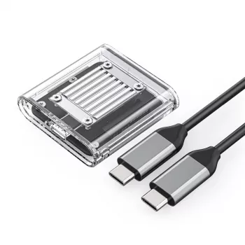 Orico TC20-M2-10G M.2 NVMe USB-C 3.2 SSD Enclosure - Transparent