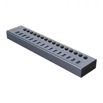ORICO BT2U3-16AB 16-Port USB 3.0 Hub with Individual Switches - Grey