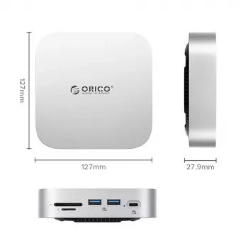 ORICO MiniLink 9-in-1 USB-C Docking Station Silver
