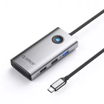 ORICO PW11-5P USB-C Hub Docking Station 1x USB-A 3.0 + 2x USB-A 2.0 + 1x USB-C PD + 1x HDMI - Grey