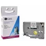G&G Compatible Label Tape for Brother TZe-111 – Clear with Black Print, 6mm x 8m, Laminated PET