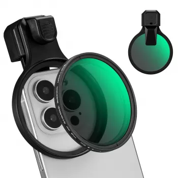 K&F Concept KF15.0026 Variable ND Filter ND2-ND32 67mm Clip-On for Smartphone