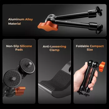 Magic Arm Super Clamp 1/4 3/8 Clamp 15-55mm Phone Holder Mount Kf31.131s2