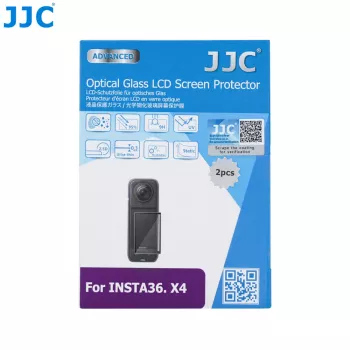 JJC 2x Tempered Glass Screen Protector 9H for Insta360 X4 (GSP-X4K2)