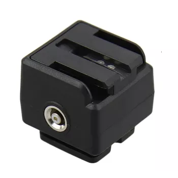 JJC Hot Shoe Adapter Sony Alpha to Standard ISO 518 with PC Sync Port