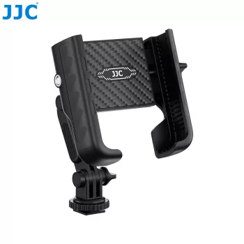 JJC PM-CS1 Adapter Mount with 1/4 inch Thread for Phone, Smartphone, GoPro, Standard ISO Hot Shoe, Black