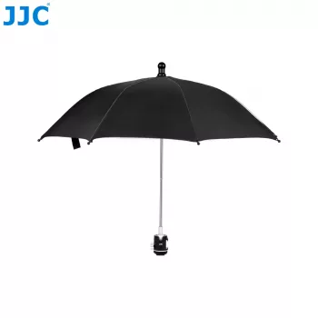 JJC CU-XLM2 Camera Rain Cover Umbrella with Cold Shoe Mount 1/4 inch Thread for DSLR Mirrorless Camcorder