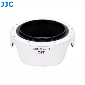 JJC LH-YN50F18II Tulip Lens Hood for Yongnuo YN 50mm f/1.8 II Lens - White