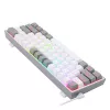 Redragon K617 Fizz RGB White/Grey 60% Mechanical Gaming Keyboard with Hot-Swappable Red Switches