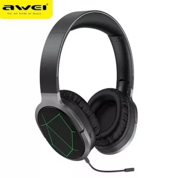 AWEI A799BL Bluetooth Gaming Headset with Microphone, Over-Ear, Black