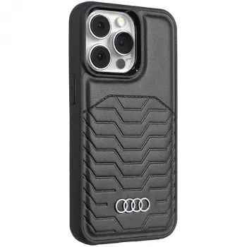Audi Synthetic Leather MagSafe Hard Case for iPhone 13 Pro Max 6.7 Black