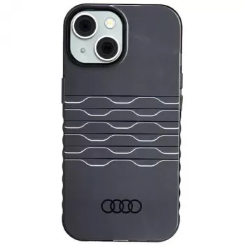 Audi IML MagSafe Case for iPhone 15 / 14 / 13 6.1 Black Hardcase AU-IMLMIP15-A6/D3-BK