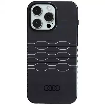 Audi IML MagSafe Case for iPhone 15 Pro Max 6.7 inch Black Hardcase