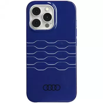 Audi IML MagSafe Case for iPhone 13 Pro Max 6.7 inch Navy Blue Hardcase
