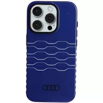 Audi IML MagSafe Case for iPhone 15 Pro 6.1 inch Navy Blue Hardcase