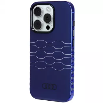 Audi IML MagSafe Case for iPhone 15 Pro 6.1 inch Navy Blue Hardcase