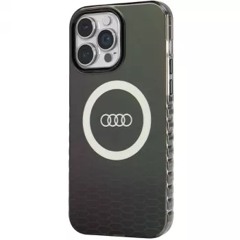 Audi IML Big Logo MagSafe Case for iPhone 14 Pro Max 6.7 inch Black Hard Case