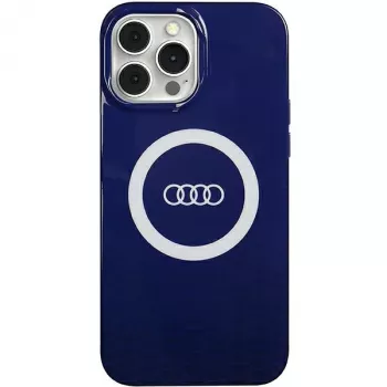 Audi IML Big Logo MagSafe Case for iPhone 13 Pro Max 6.7 Navy Blue Hardcase AU-IMLMIP13PM-Q5/D2-BE