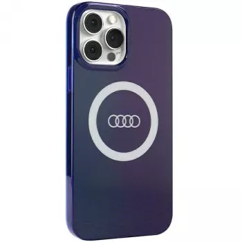Audi IML Big Logo MagSafe Case for iPhone 13 Pro Max 6.7 Navy Blue Hardcase AU-IMLMIP13PM-Q5/D2-BE