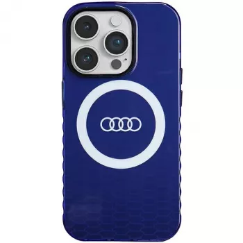 Audi IML Big Logo MagSafe Case for iPhone 14 Pro 6.1 Navy Blue Hardcase AU-IMLMIP14P-Q5/D2-BE