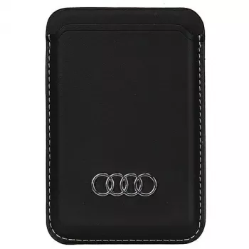 Audi Synthetic Leather Wallet Card Slot Black MagSafe AU-MSCH-Q3/D1-BK