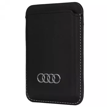 Audi Synthetic Leather Wallet Card Slot Black MagSafe AU-MSCH-Q3/D1-BK