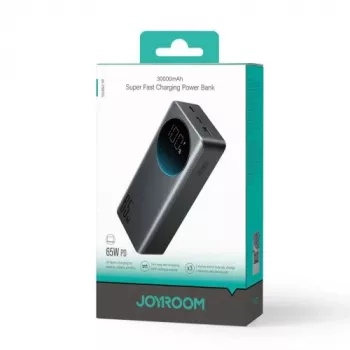 Joyroom JR-PBF05 Pro Power Bank 30000mAh 65W with Digital Display 2x USB-C 1x USB-A - Black