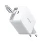 Joyroom JR-TCL06 67W GaN Charger with Built-in Retractable USB-C Cable - White
