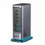 Joyroom JR-TCM02 GaN 65W Multi-Port Charger 4x USB-C 2x USB-A EU Plug Dark Grey
