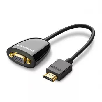UGREEN HDMI to VGA Converter MM105, No Audio, Black