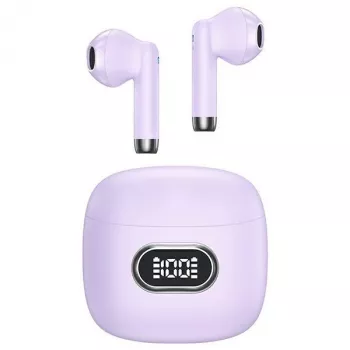 USAMS IA II Series True Wireless Bluetooth 5.3 Earbuds, Purple, TWS, In-Ear, IPX4, 28h Playtime, USB-C